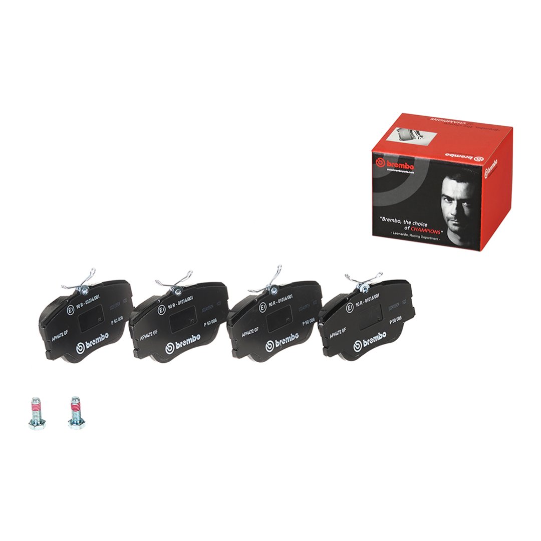 BREMBO Zestaw klocków hamulcowych, hamulce tarczowe P 50 008