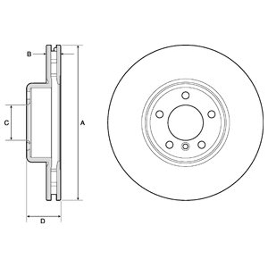 Delphi Tarcza hamulcowa BG9157C