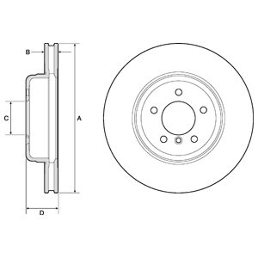 Delphi Tarcza hamulcowa BG9159C