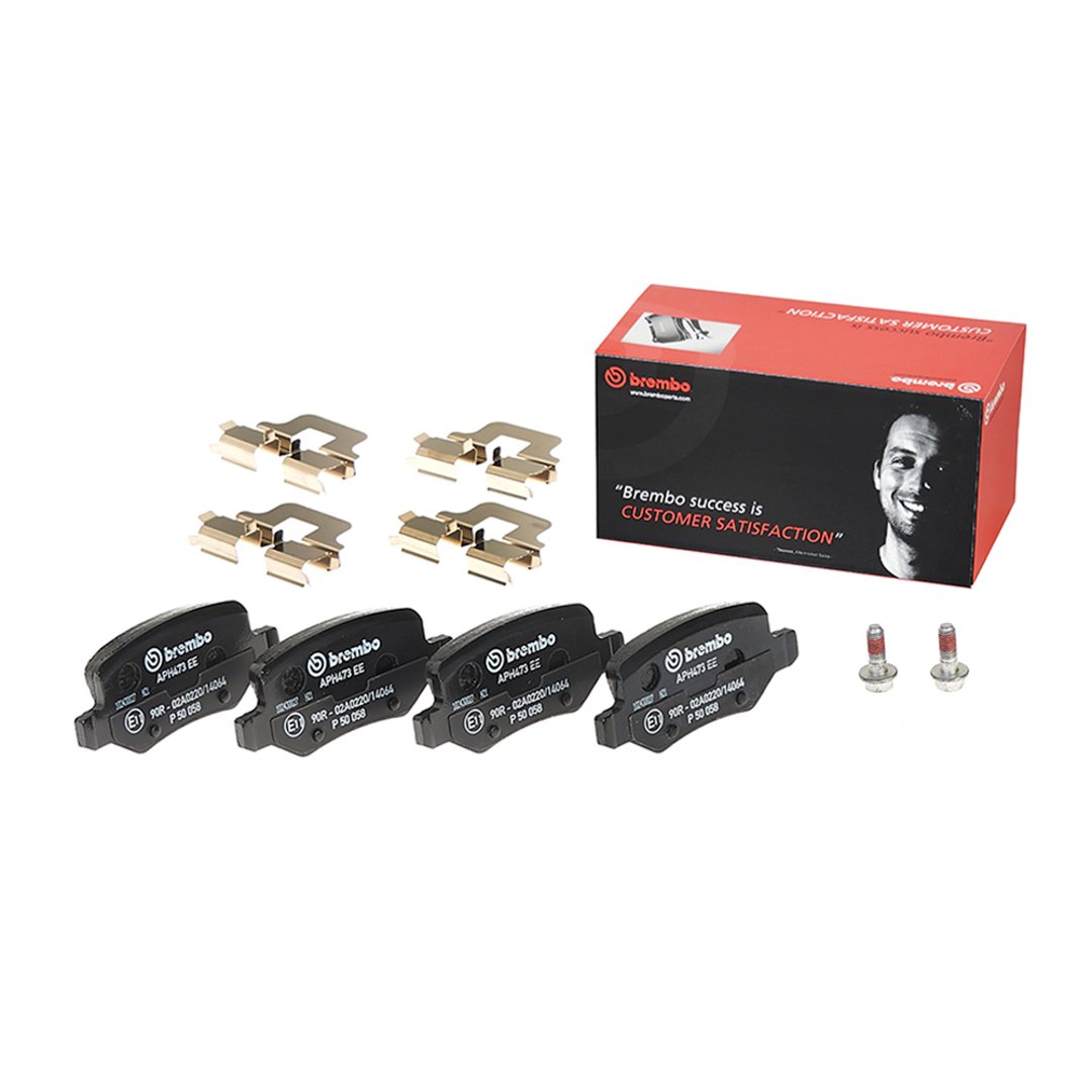 BREMBO Zestaw klocków hamulcowych, hamulce tarczowe P 50 058