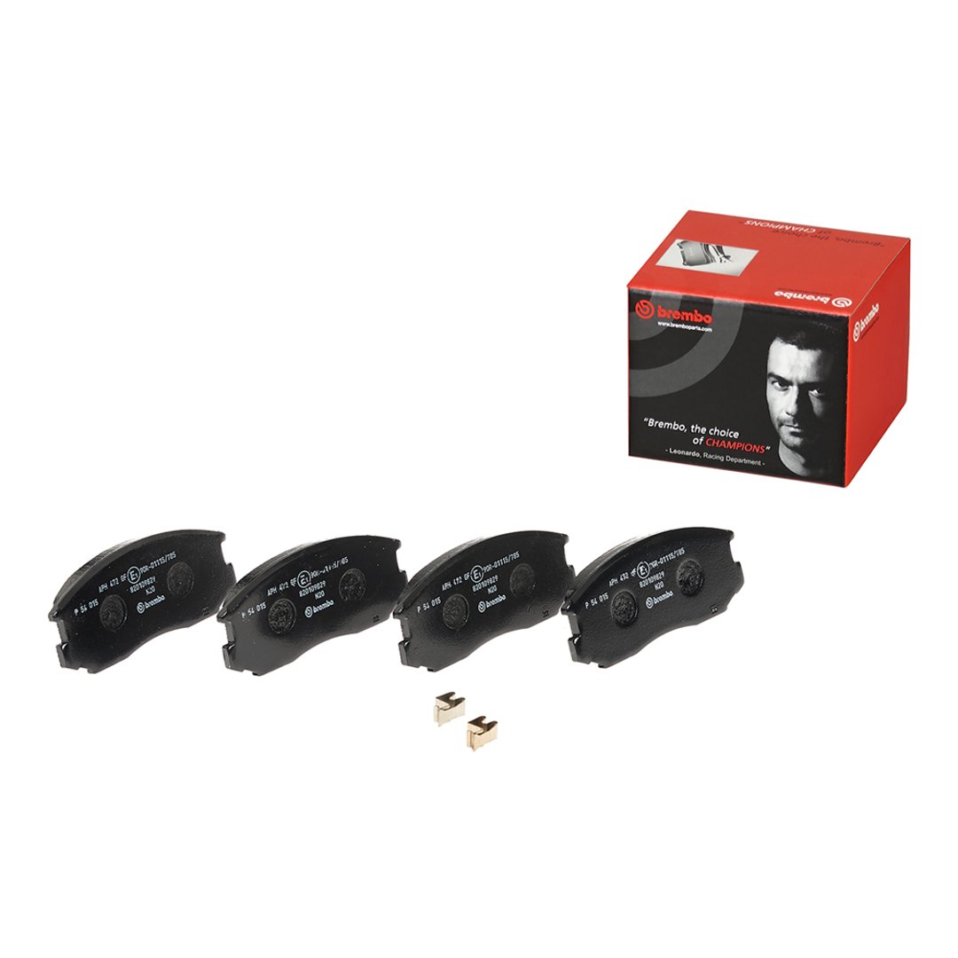 BREMBO Zestaw klocków hamulcowych, hamulce tarczowe P 54 015
