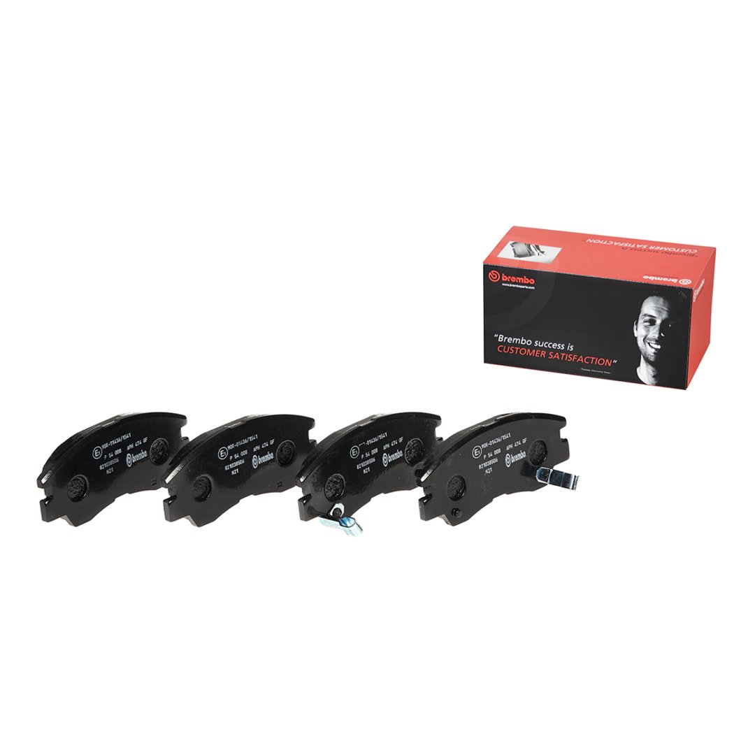 BREMBO Zestaw klocków hamulcowych, hamulce tarczowe P 54 008