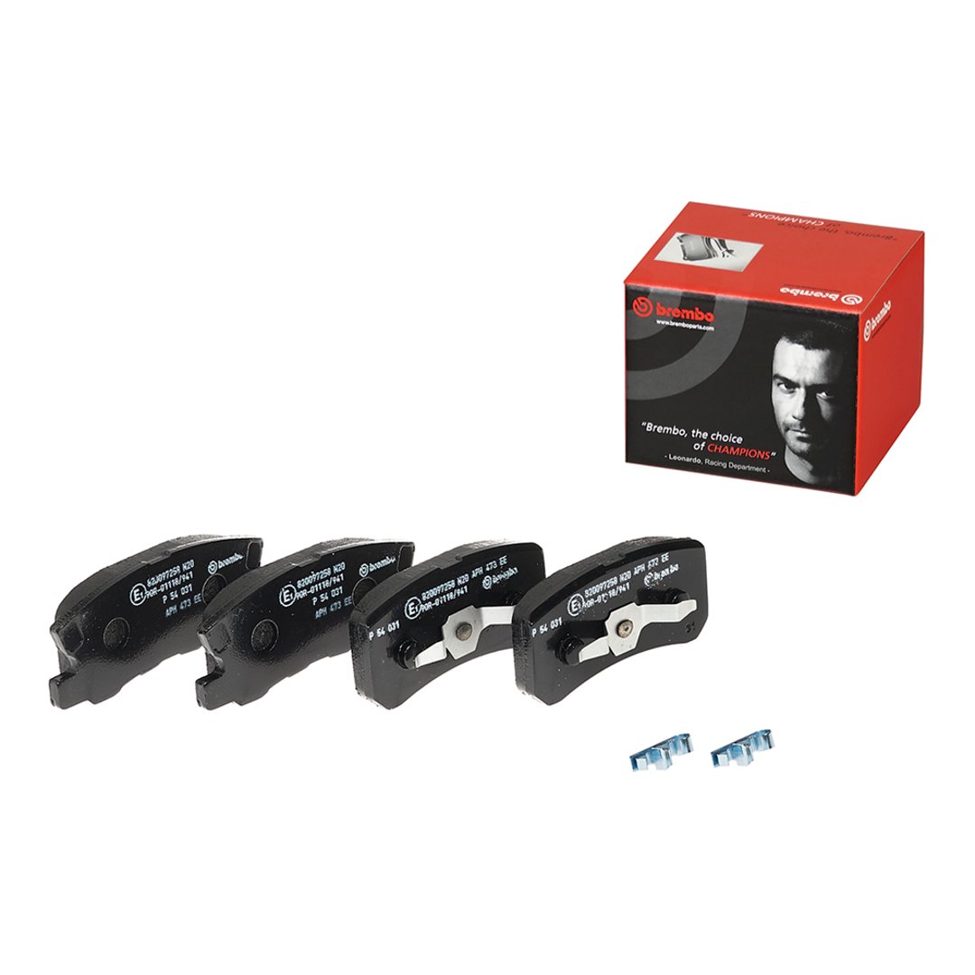 BREMBO Zestaw klocków hamulcowych, hamulce tarczowe P 54 031