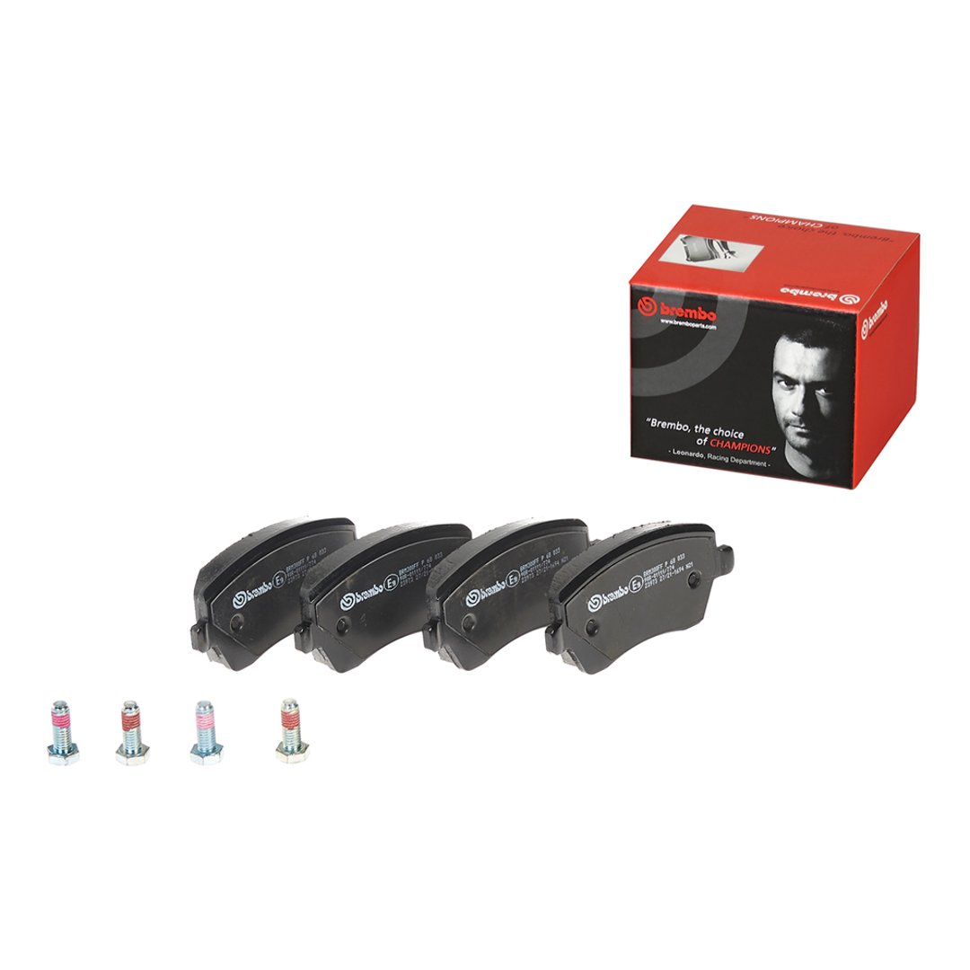 BREMBO Zestaw klocków hamulcowych, hamulce tarczowe P 68 033