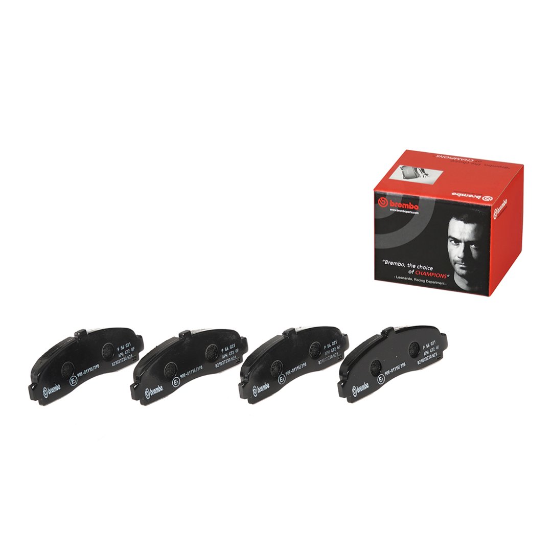 BREMBO Zestaw klocków hamulcowych, hamulce tarczowe P 56 031