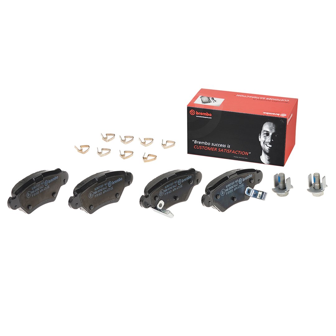 BREMBO Zestaw klocków hamulcowych, hamulce tarczowe P 59 031