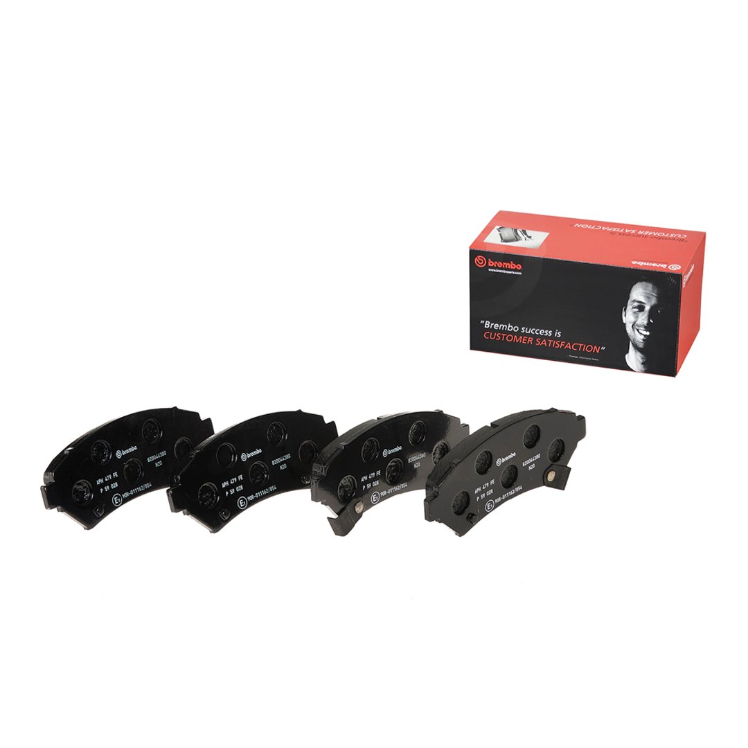 BREMBO Zestaw klocków hamulcowych, hamulce tarczowe P 59 028