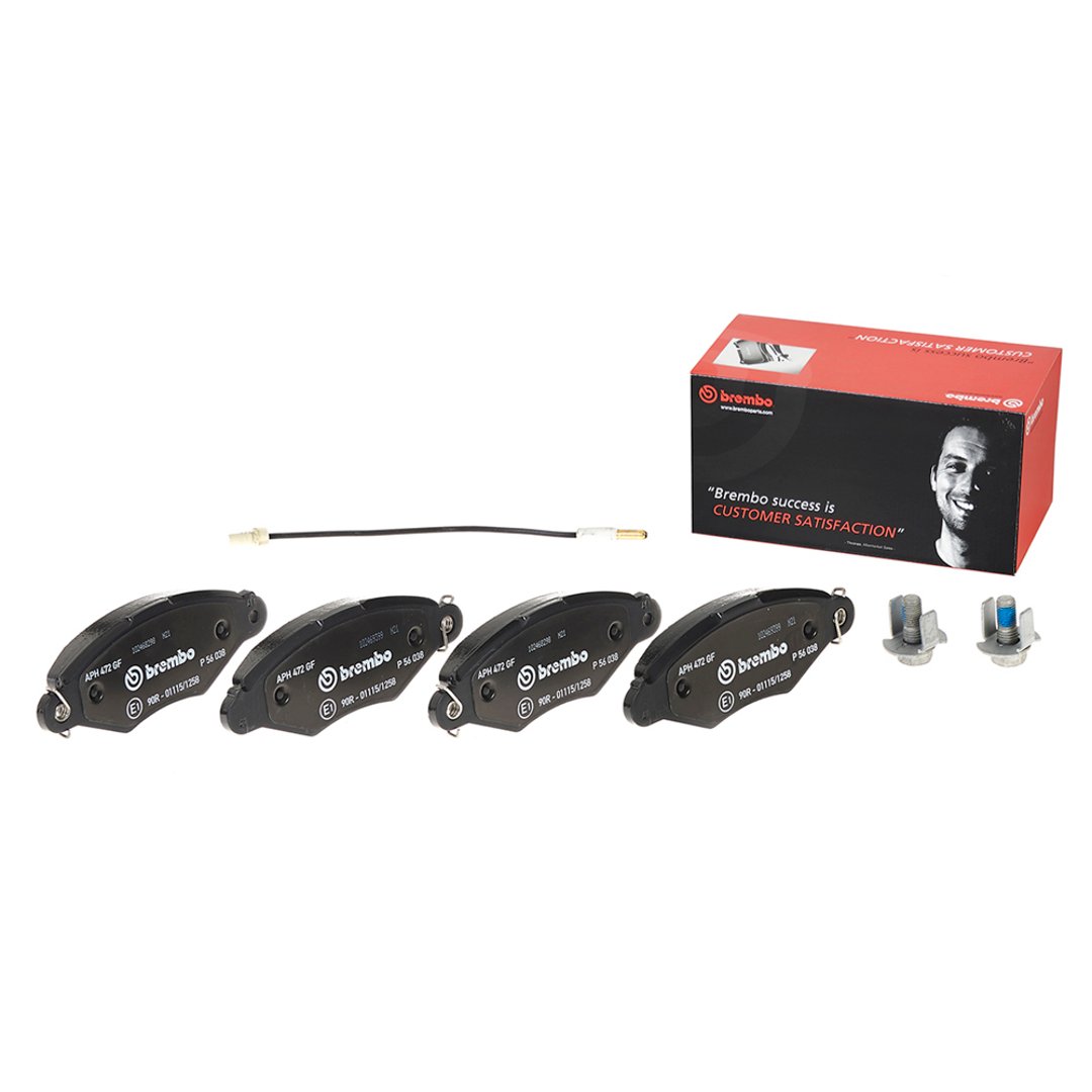 BREMBO Zestaw klocków hamulcowych, hamulce tarczowe P 56 038