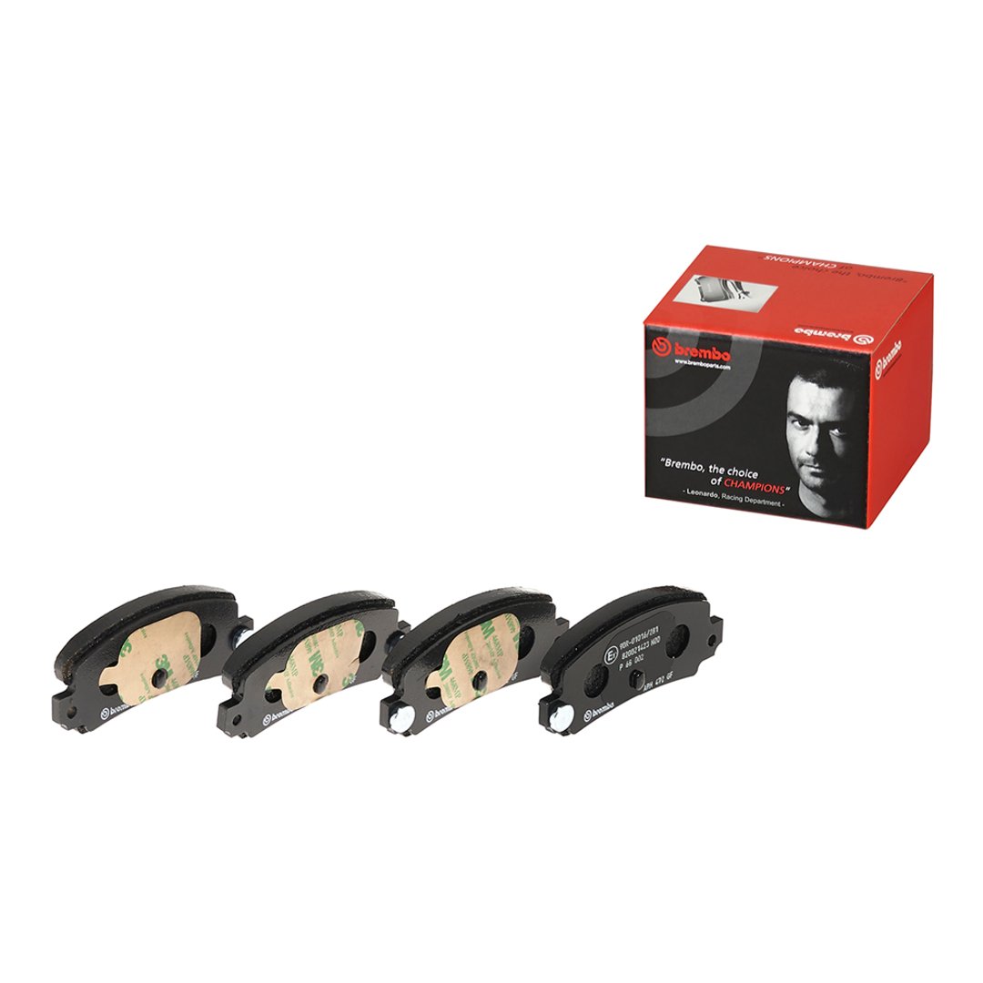 BREMBO Zestaw klocków hamulcowych, hamulce tarczowe P 68 002