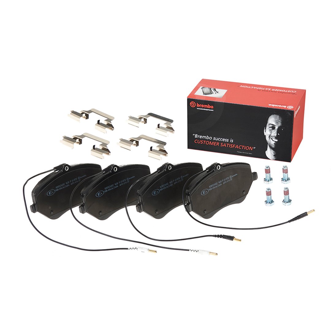 BREMBO Zestaw klocków hamulcowych, hamulce tarczowe P 61 078