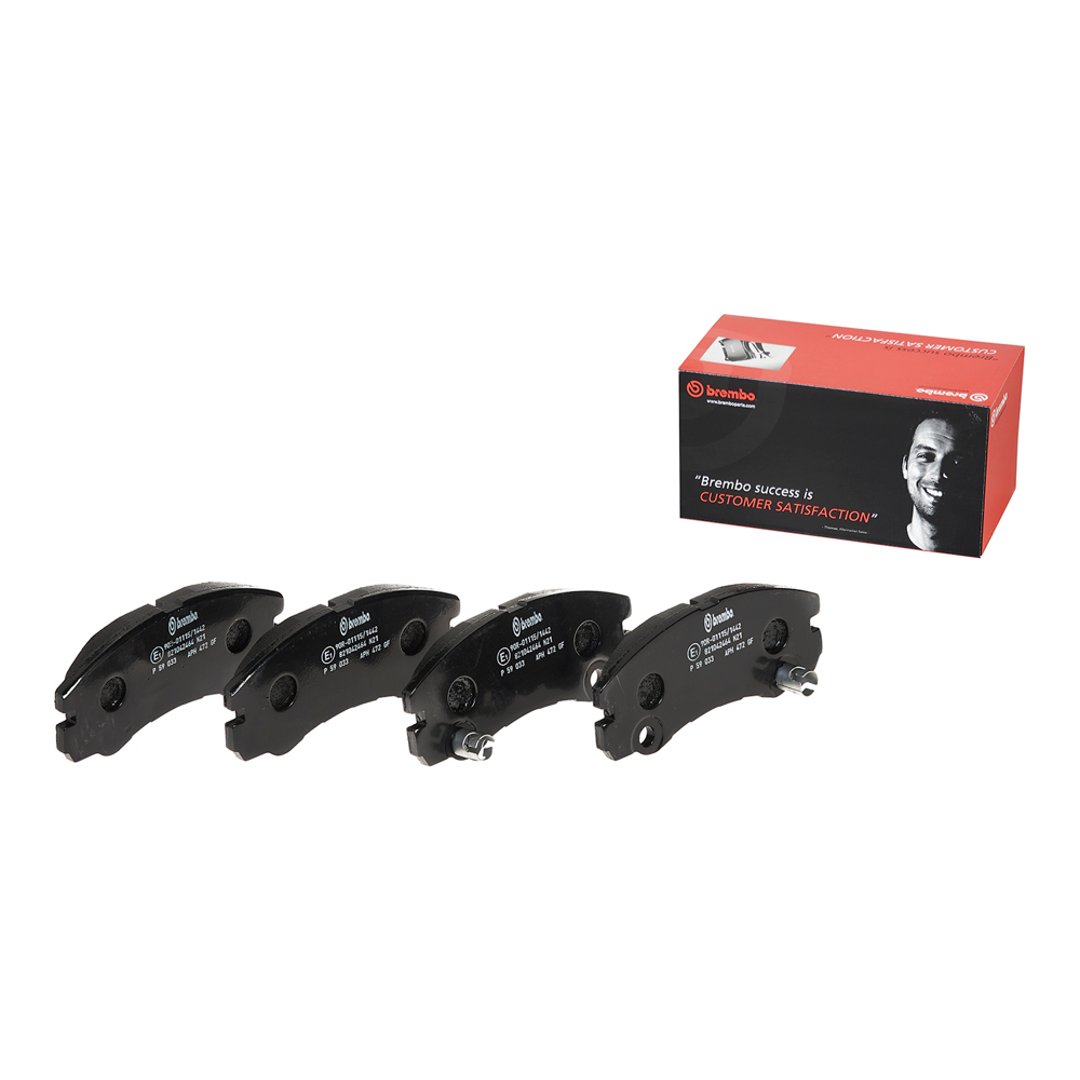 BREMBO Zestaw klocków hamulcowych, hamulce tarczowe P 59 033