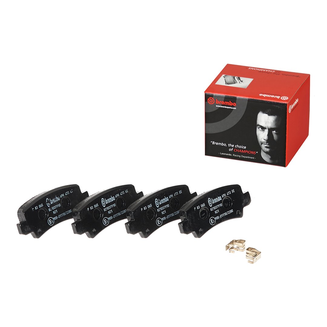 BREMBO Zestaw klocków hamulcowych, hamulce tarczowe P 83 065