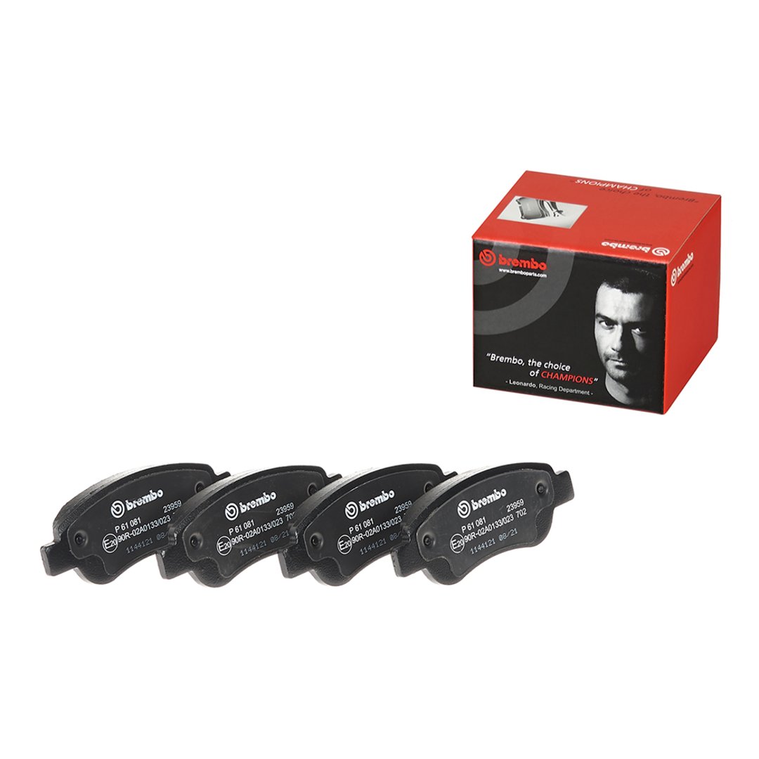 BREMBO Zestaw klocków hamulcowych, hamulce tarczowe P 61 081