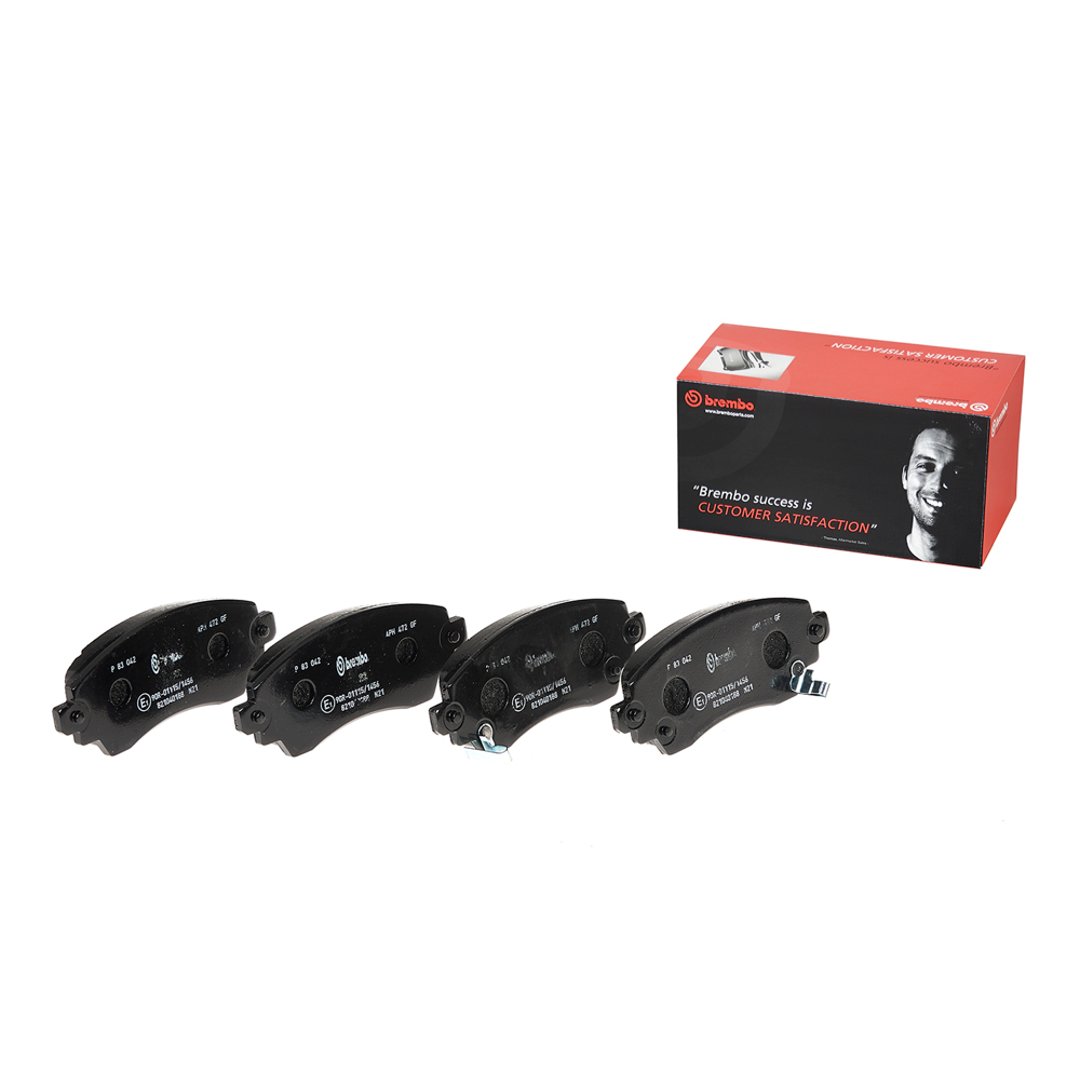 BREMBO Zestaw klocków hamulcowych, hamulce tarczowe P 83 042
