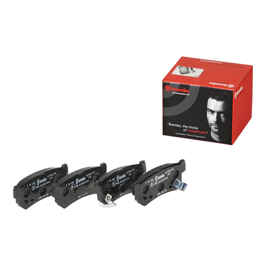BREMBO Zestaw klocków hamulcowych, hamulce tarczowe P 15 010