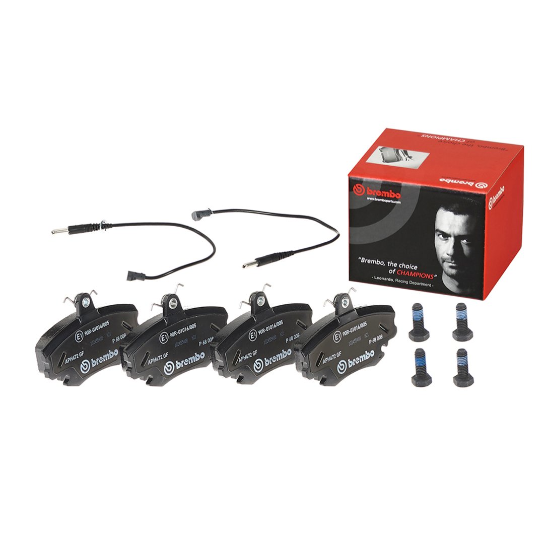 BREMBO Zestaw klocków hamulcowych, hamulce tarczowe P 68 008