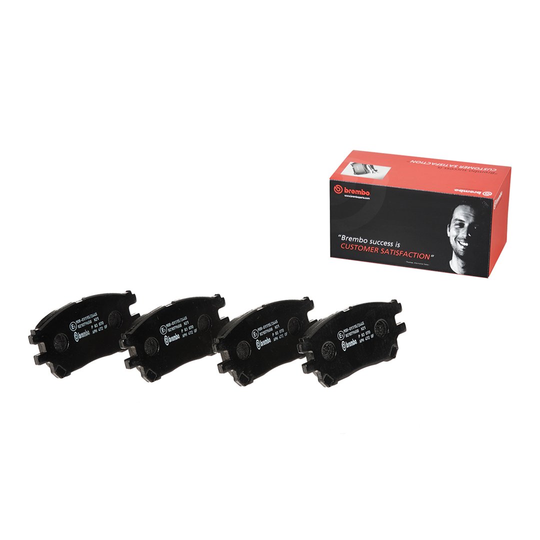 BREMBO Zestaw klocków hamulcowych, hamulce tarczowe P 83 070