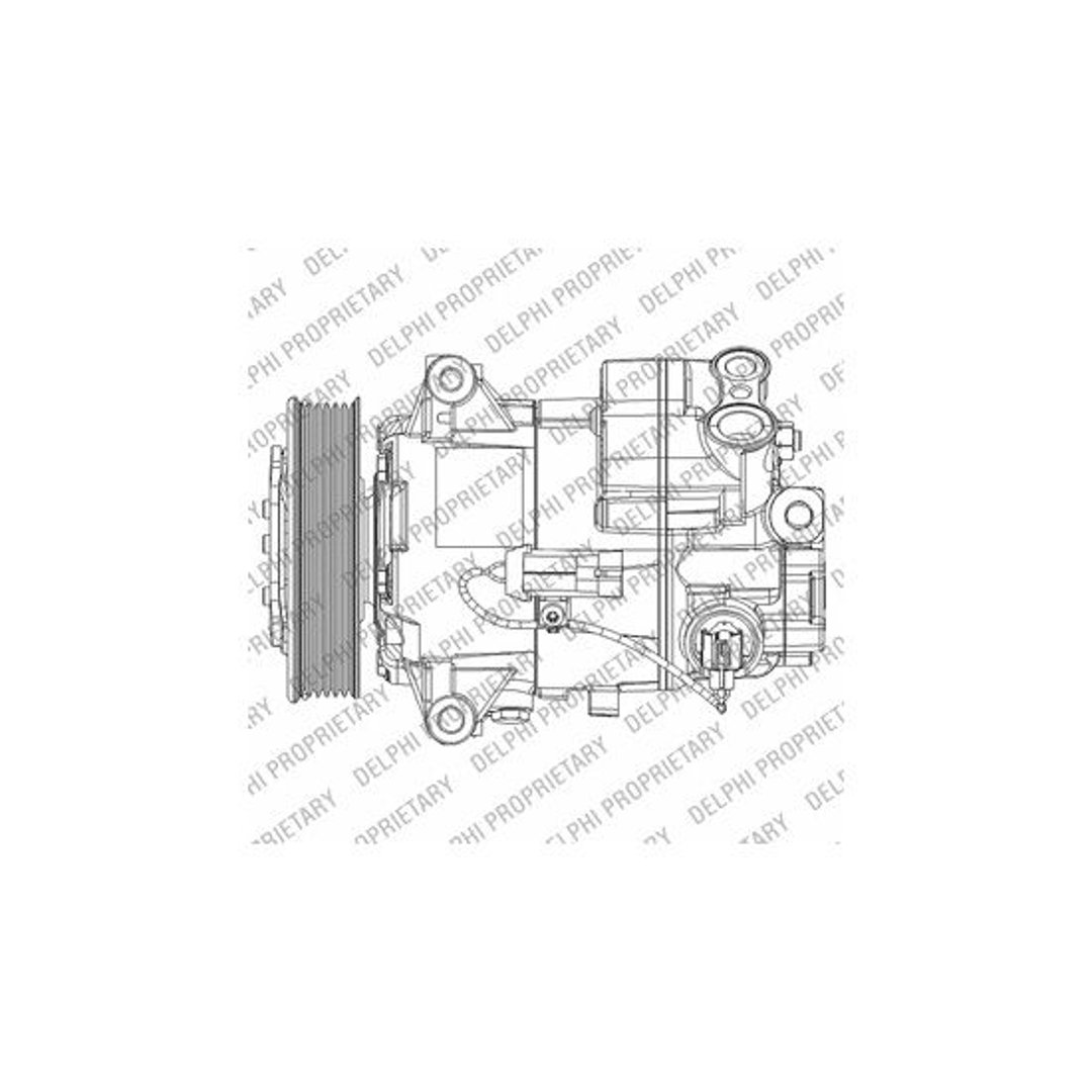 DELPHI Kompresor, klimatyzacja DELPHI TSP0155949