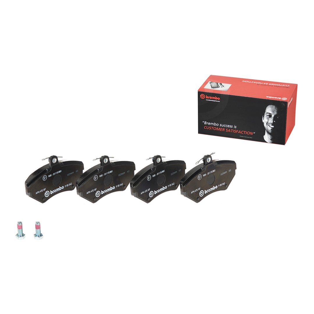 BREMBO Zestaw klocków hamulcowych, hamulce tarczowe P 85 042
