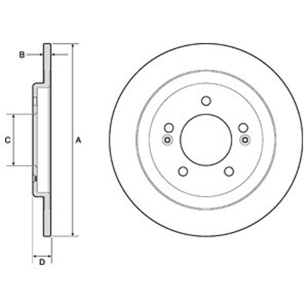 Delphi Tarcza hamulcowa BG4749C BG4749C