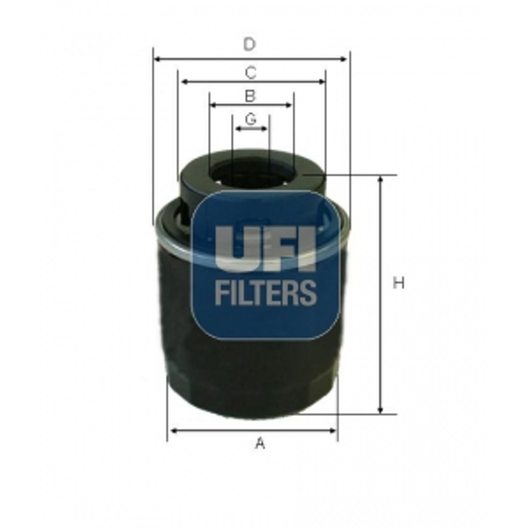 UFI Filtr oleju UFI 23.573.00 23.573.00
