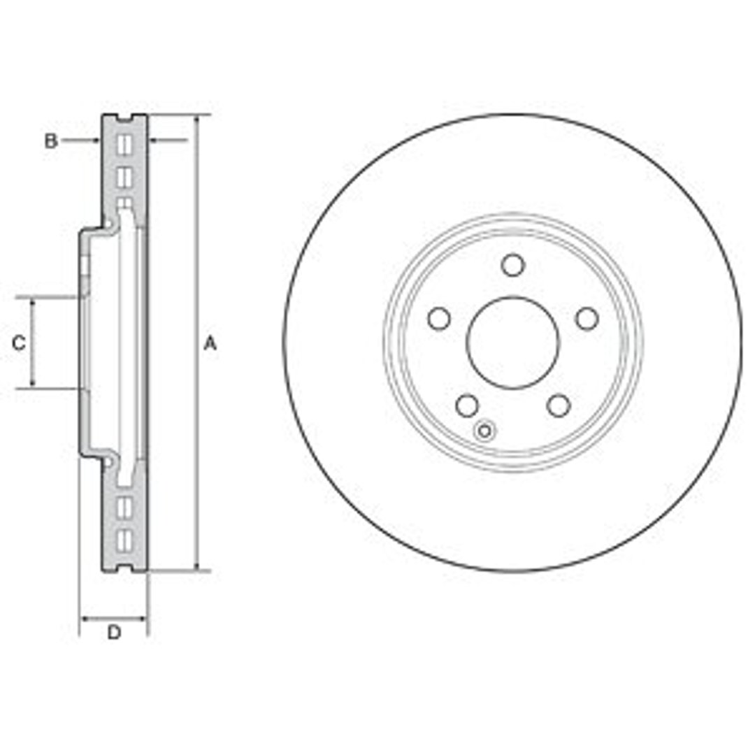 Tarcza hamulcowa DELPHI BG9210C