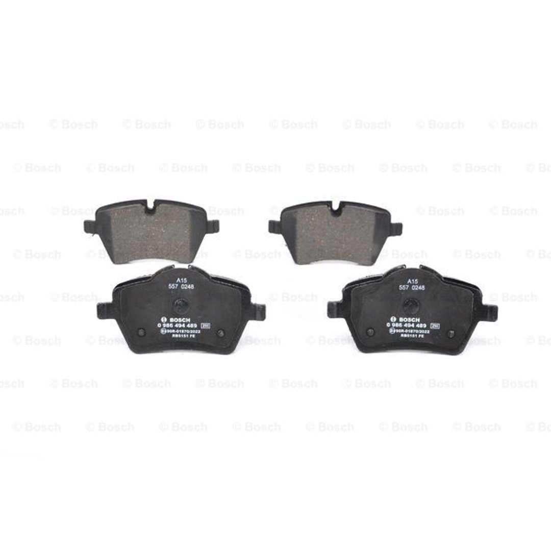 Bosch Zestaw klocków hamulcowych, hamulce tarczowe 0 986 494 489
