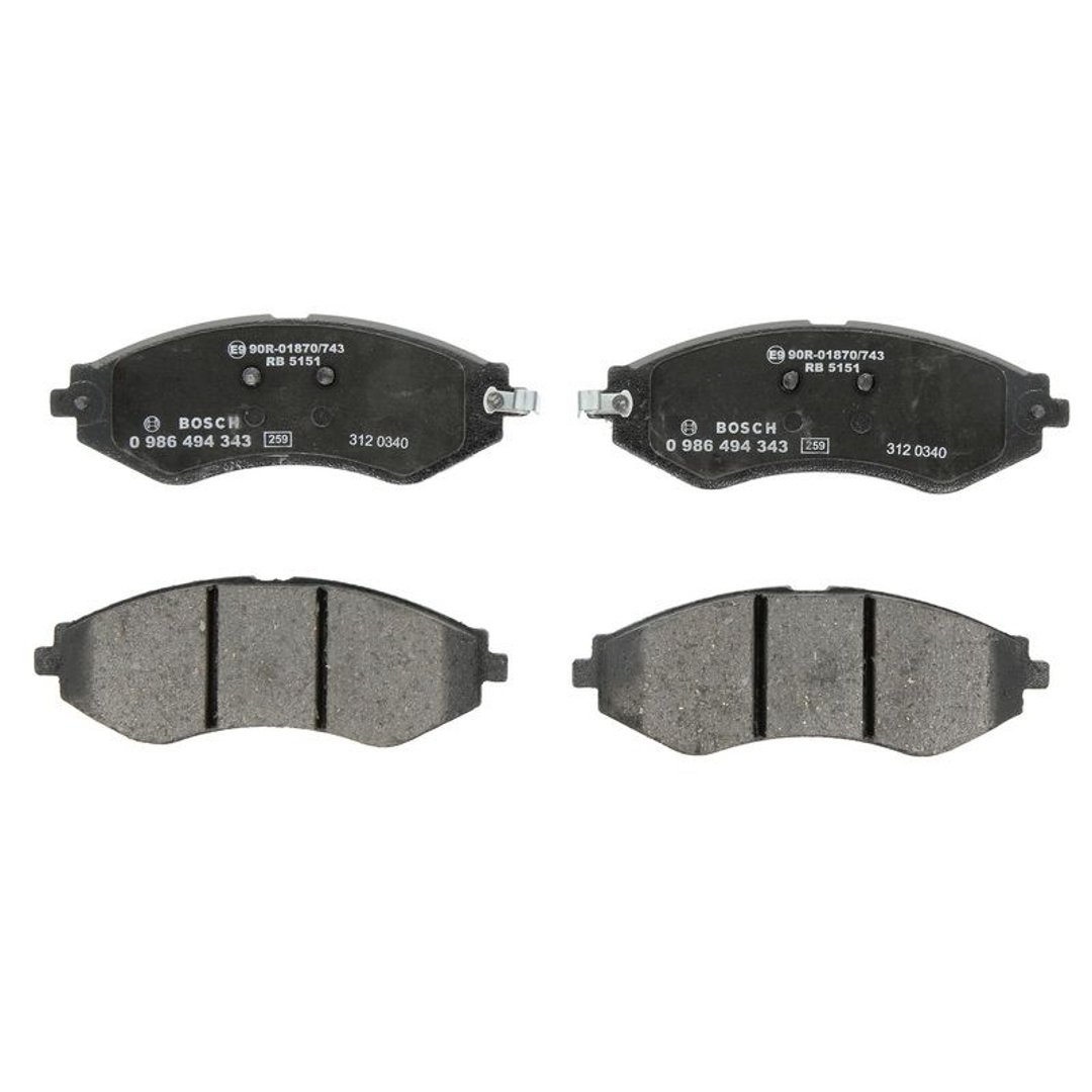 Bosch Zestaw klocków hamulcowych, hamulce tarczowe 0 986 494 343