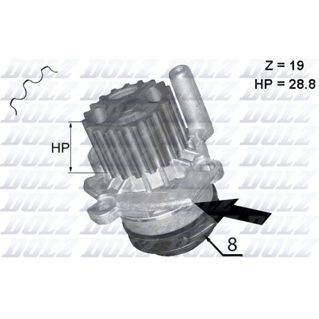 DOLZ Pompa wodna DOLZ A224 A224