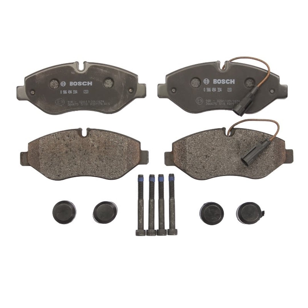 Bosch Zestaw klocków hamulcowych, hamulce tarczowe 0 986 494 334