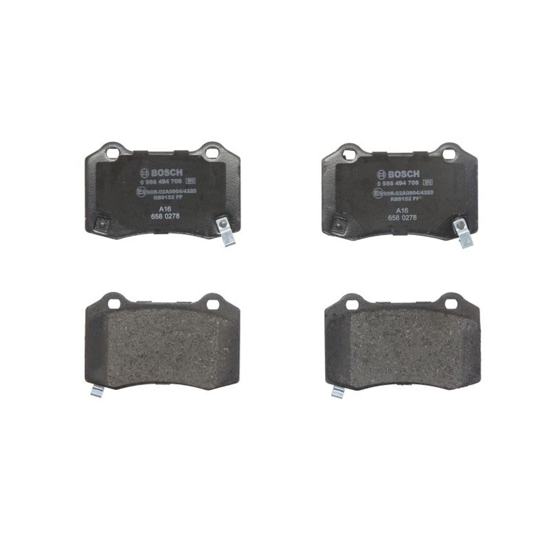 Bosch Zestaw klocków hamulcowych, hamulce tarczowe 0 986 494 708