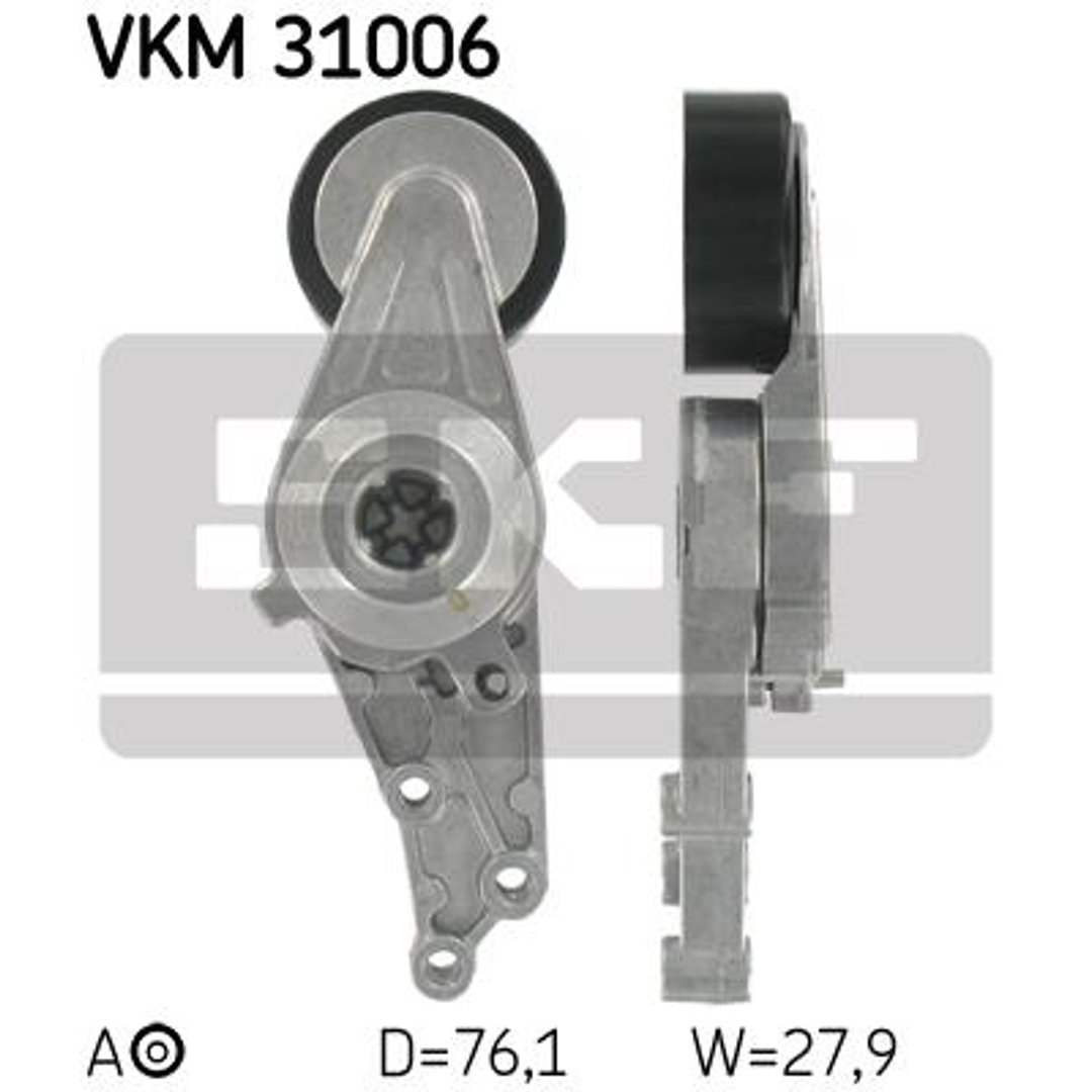 SKF Rolka napinacza, pasek klinowy wielorowkowy VKM 31006