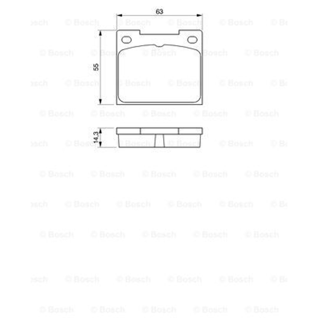 Bosch Zestaw klocków hamulcowych, hamulce tarczowe 0 986 460 881
