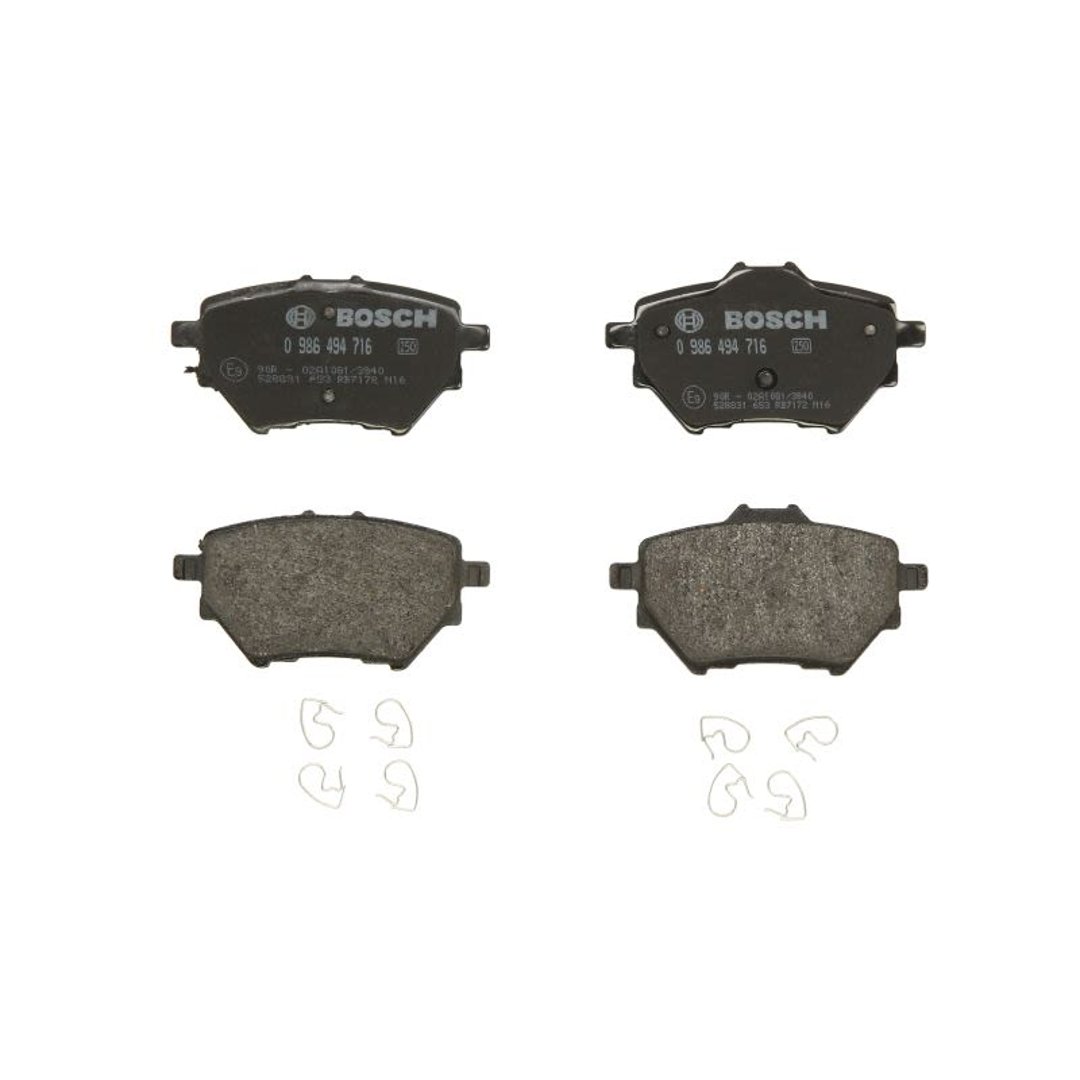 Bosch Zestaw klocków hamulcowych, hamulce tarczowe 0 986 494 716
