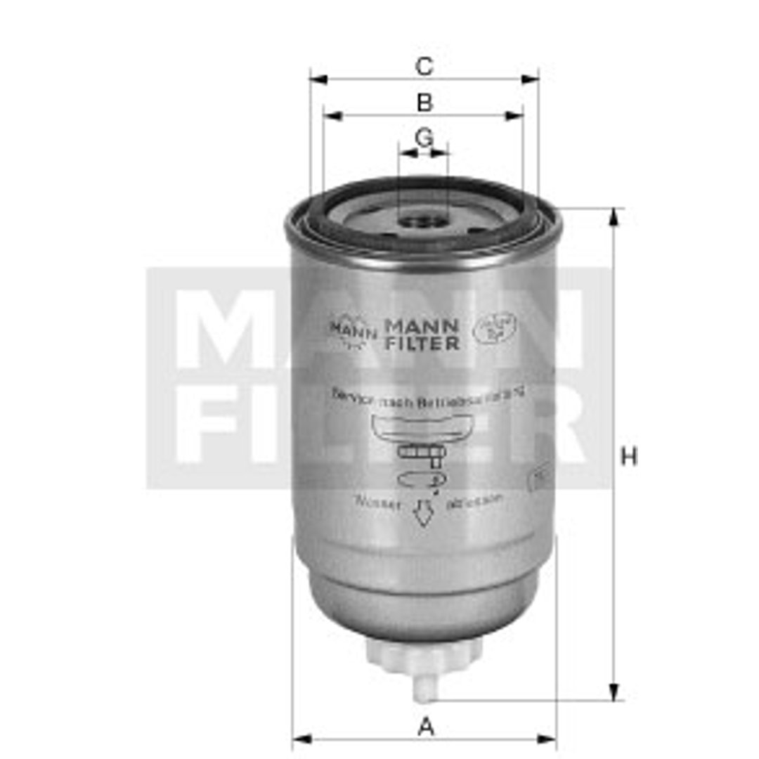 Mann Filter mężczyzna WK 716/2 X filtr paliwa filtr WK 716/2 x