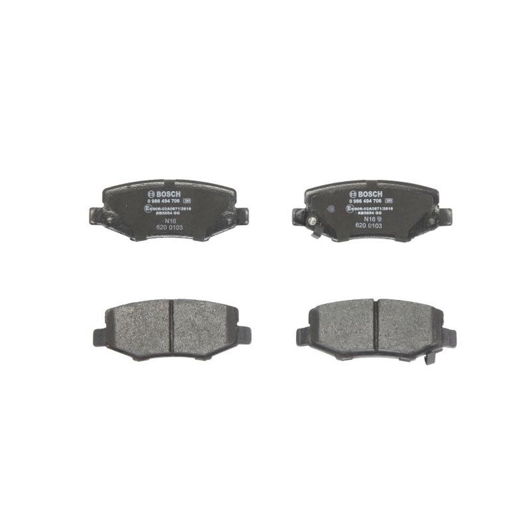 Bosch Zestaw klocków hamulcowych, hamulce tarczowe 0 986 494 706