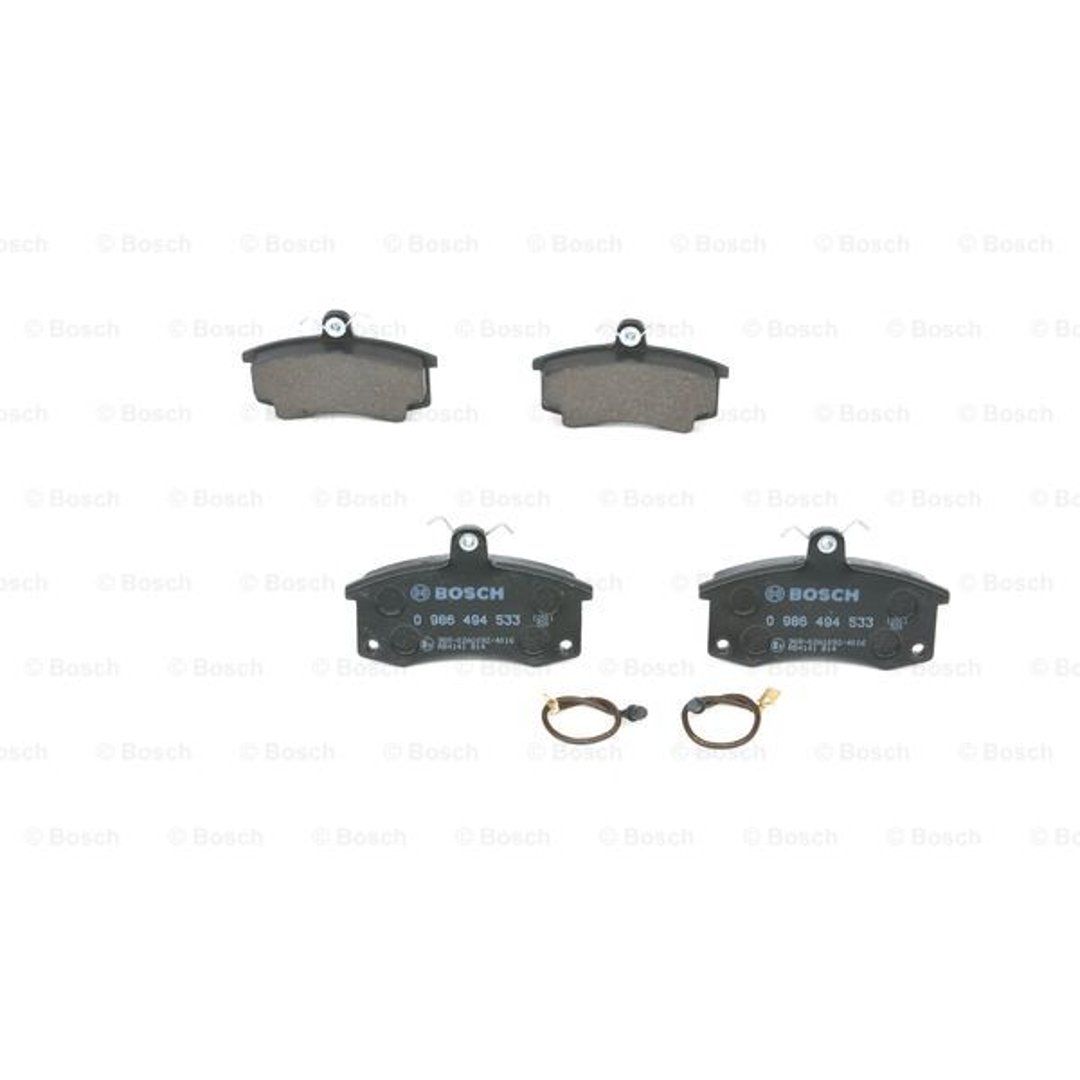 Bosch Zestaw klocków hamulcowych, hamulce tarczowe 0 986 494 533