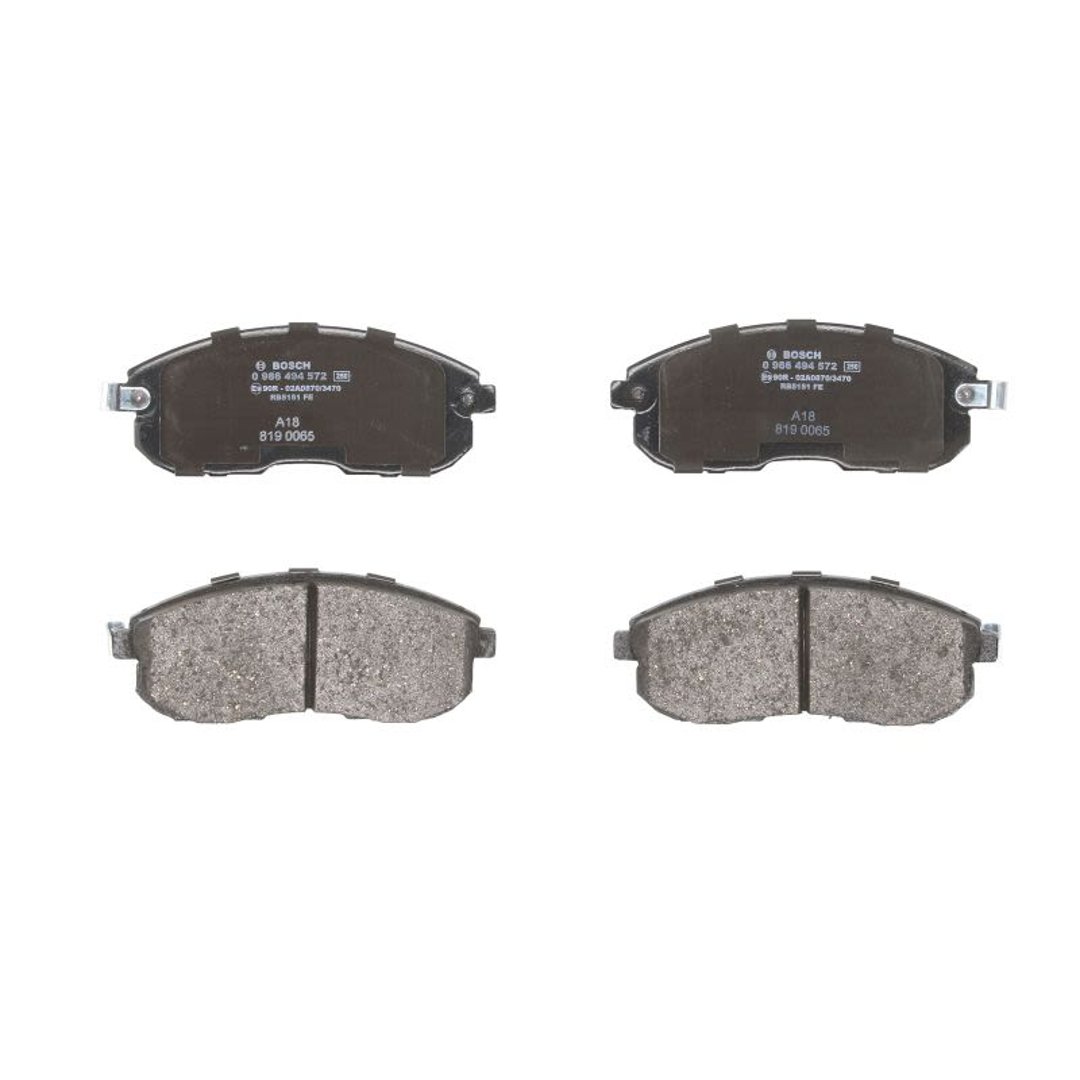Bosch Zestaw klocków hamulcowych, hamulce tarczowe 0 986 494 572