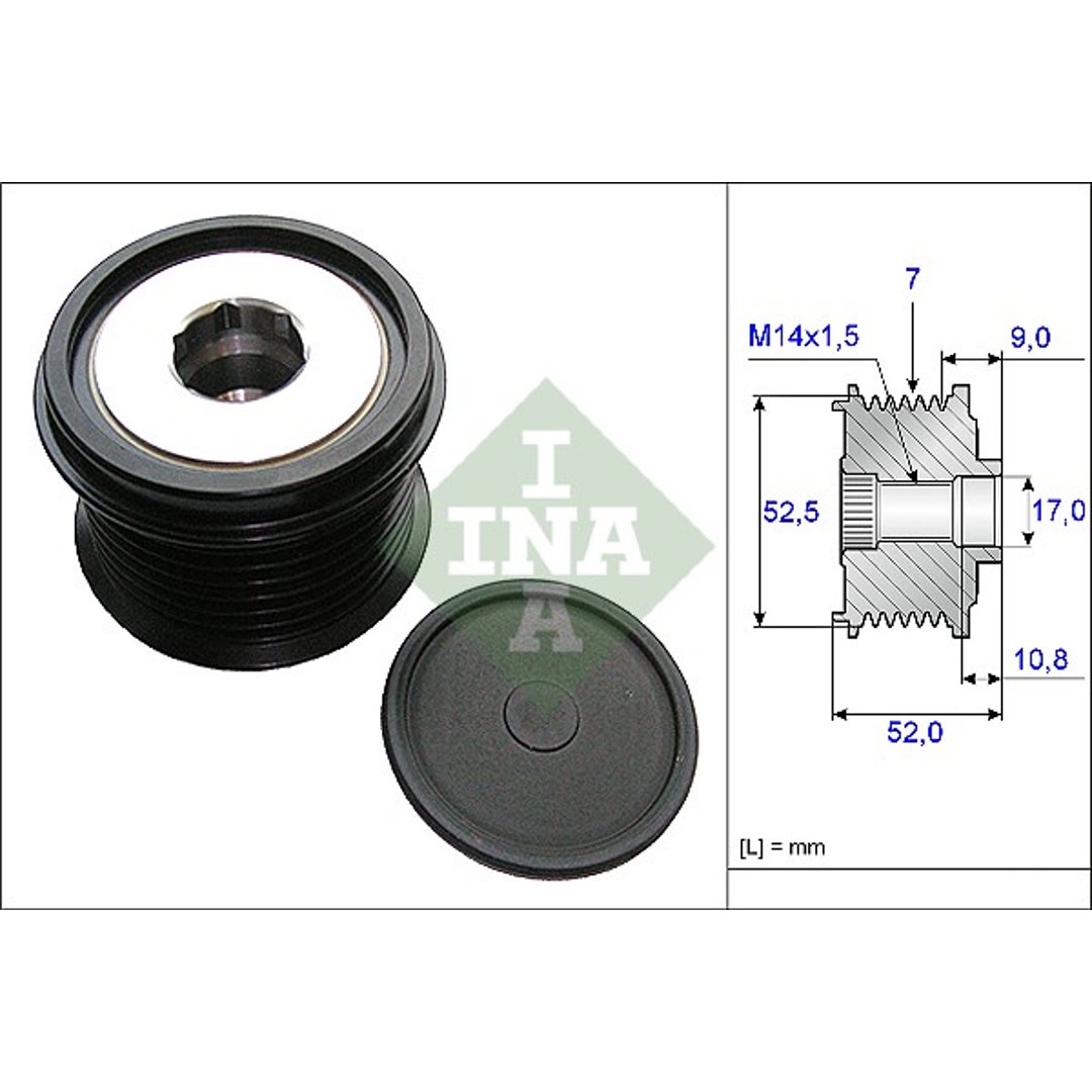 INA Alternator - sprzęgło jednokierunkowe INA 535 0209 10