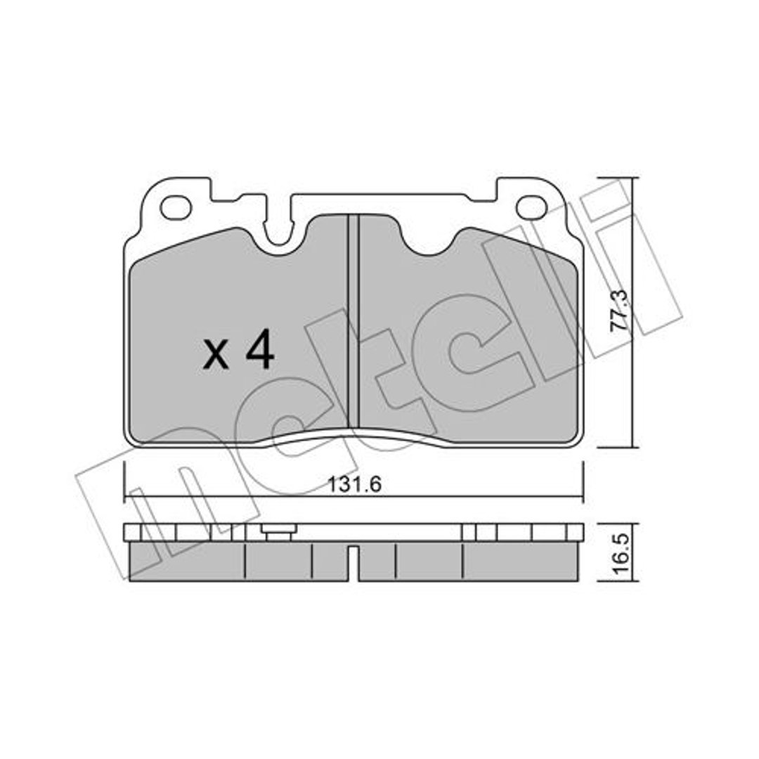 Klocki hamulcowe METELLI 22-0979-0