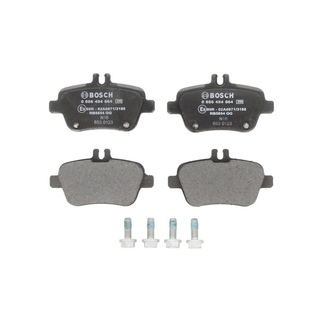 Bosch Zestaw klocków hamulcowych, hamulce tarczowe 0 986 494 664