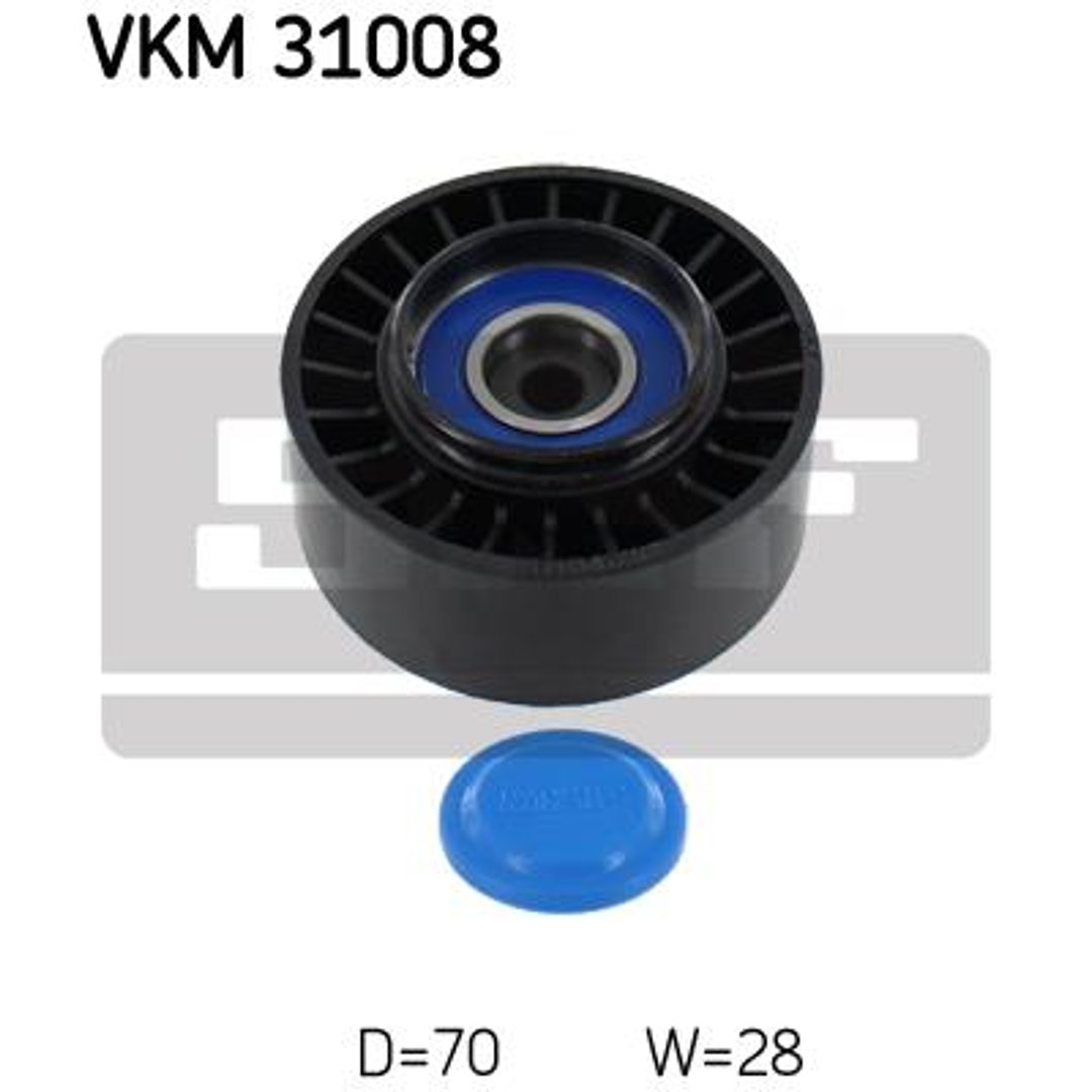 SKF rolka kierunkowa / prowadząca, pasek klinowy zębaty VKM 31008