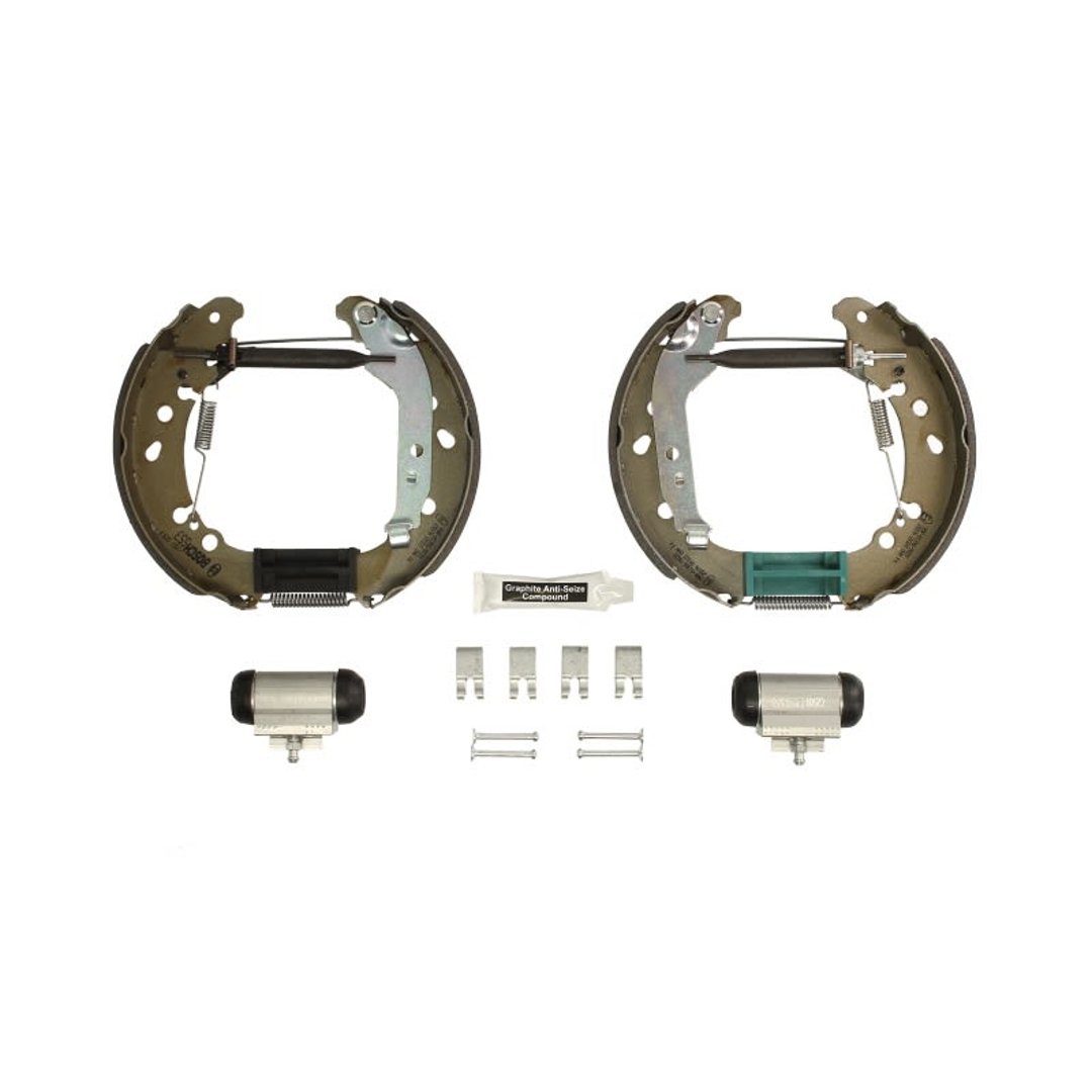 BOSCH KIT SUPERPRO, zestaw szczek hamulcowych + cylinderek hamulca koła zamontowany z tyłu, 0 204 114 654 0204114654