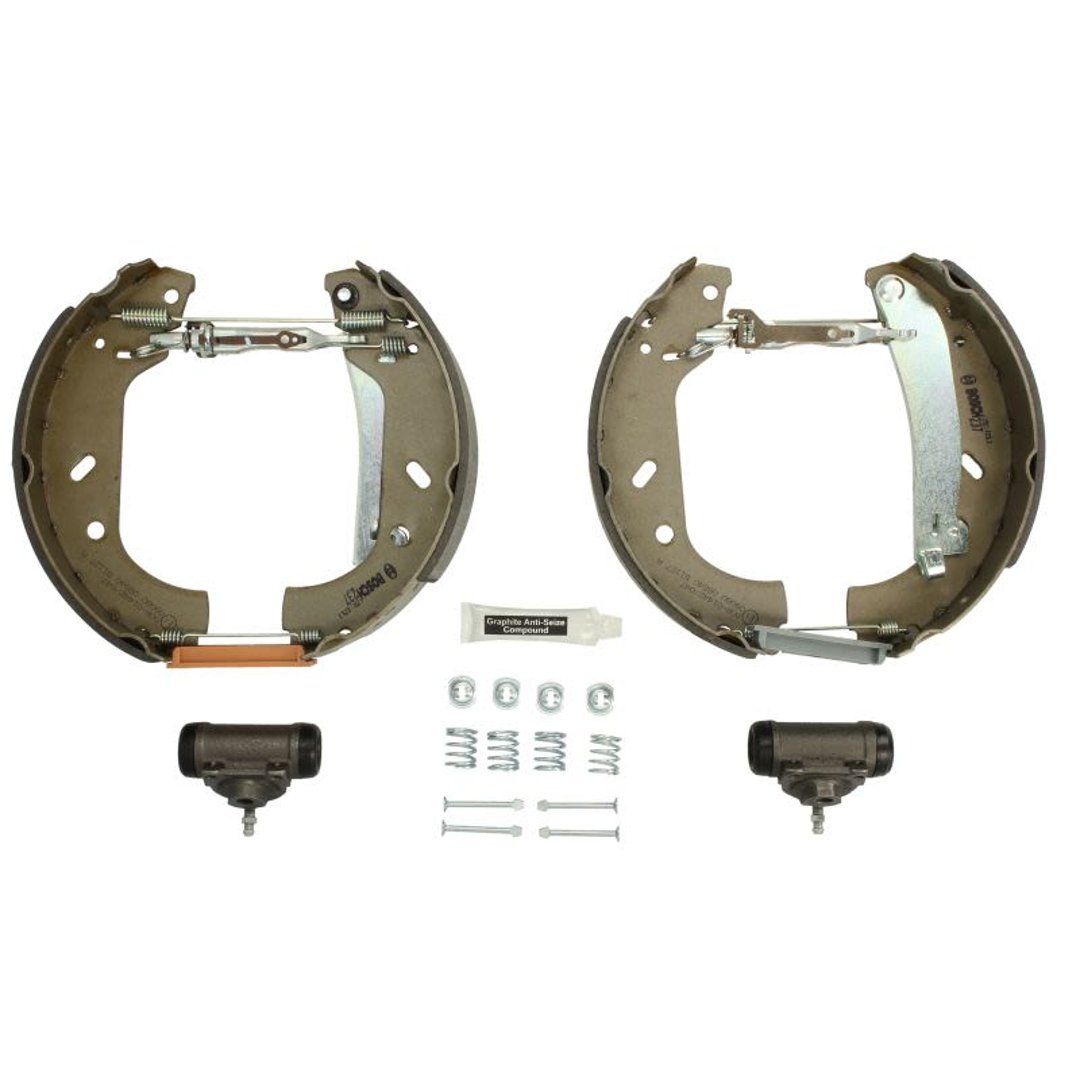 BOSCH KIT SUPERPRO, zestaw szczek hamulcowych + cylinderek hamulca koła zamontowany z tyłu, 0 204 114 112 0204114112