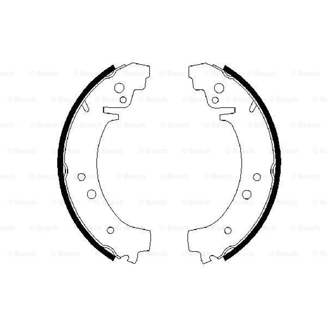 BOSCH Zesatw szczęk hamulcowych 0 986 487 217