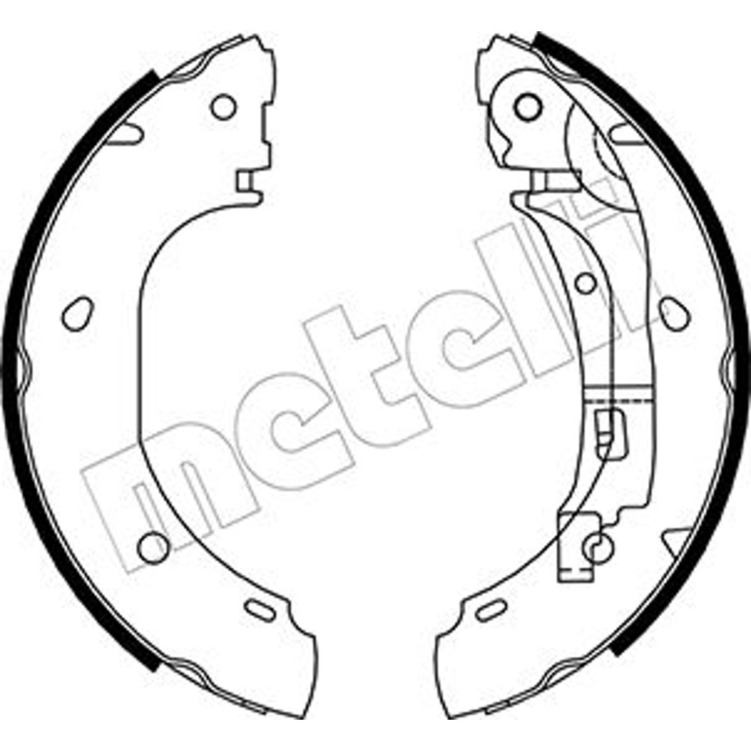 METELLI Zestaw szczęk hamulcowych 53-0082