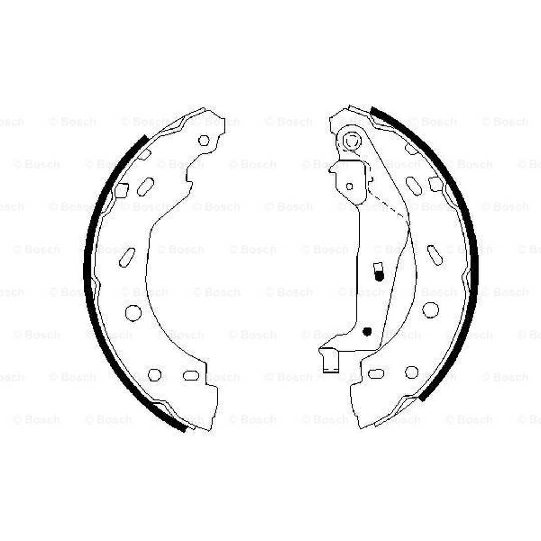 BOSCH Zestaw szczęk hamulcowych 0 986 487 600
