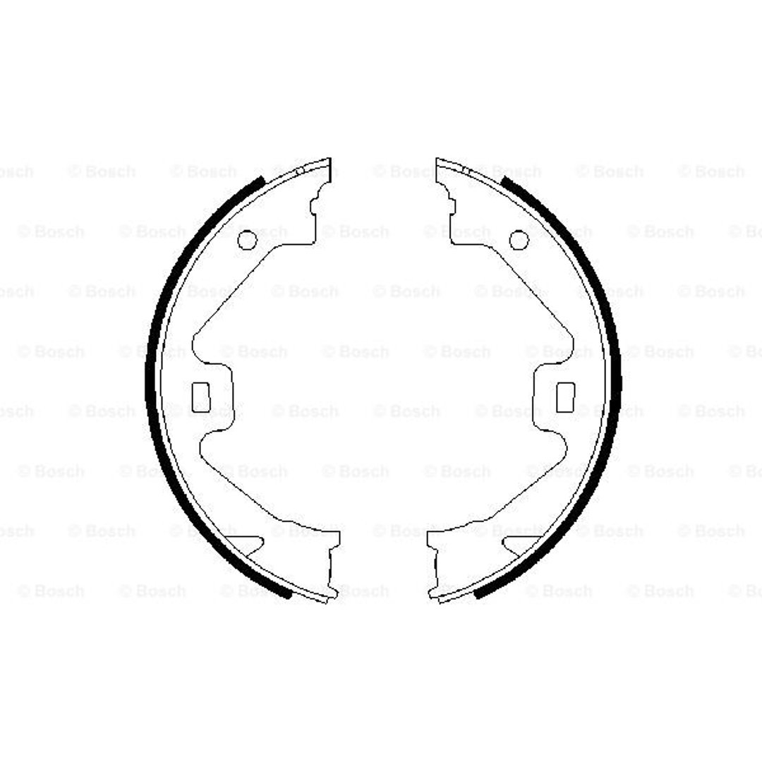 BOSCH Zesatw szczęk hamulcowych, hamulec postojowy 0 986 487 650