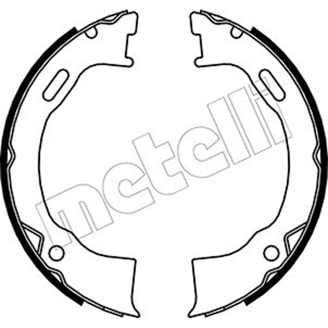 METELLI Zesatw szczęk hamulcowych, hamulec postojowy 53-0146
