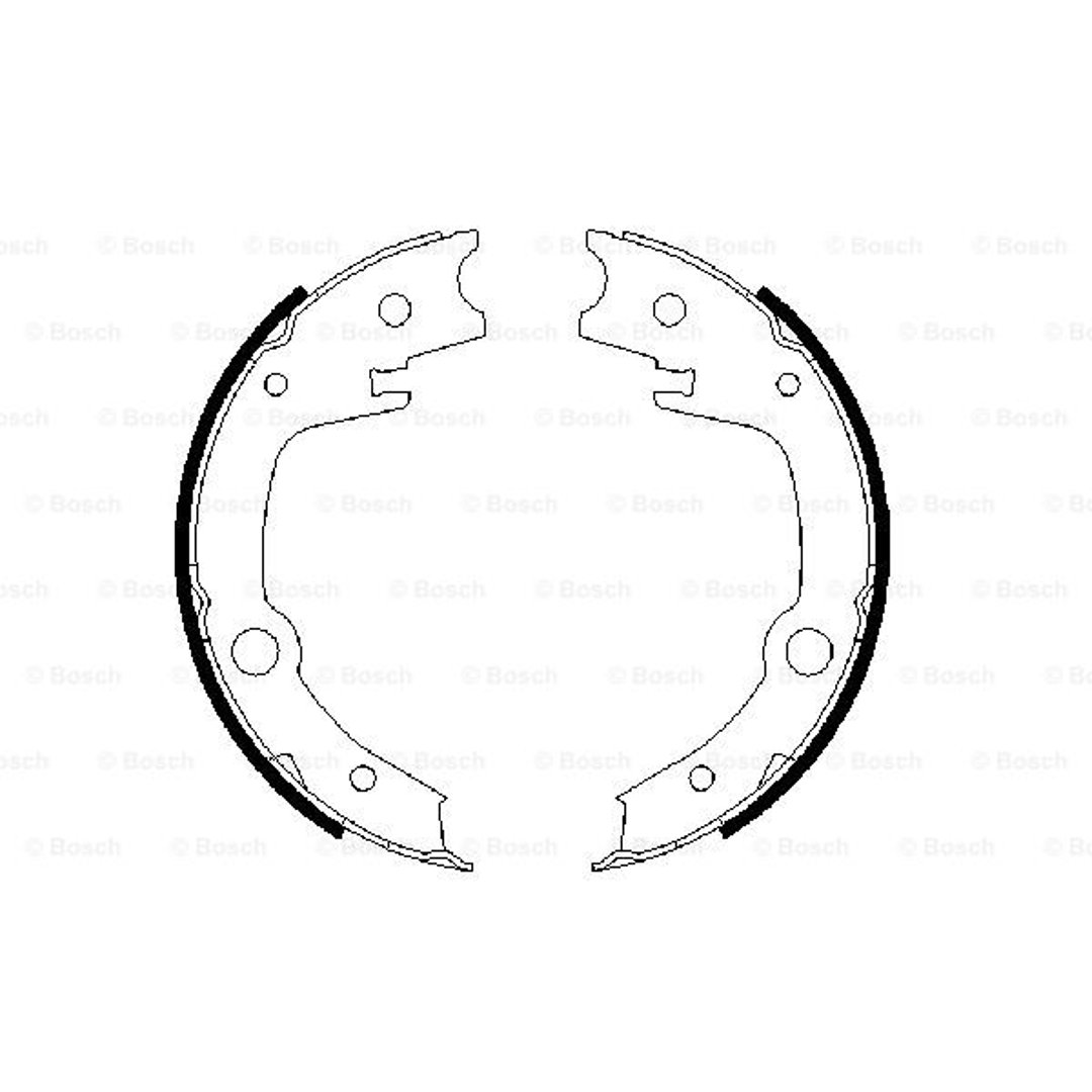 BOSCH Zesatw szczęk hamulcowych, hamulec postojowy 0 986 487 679